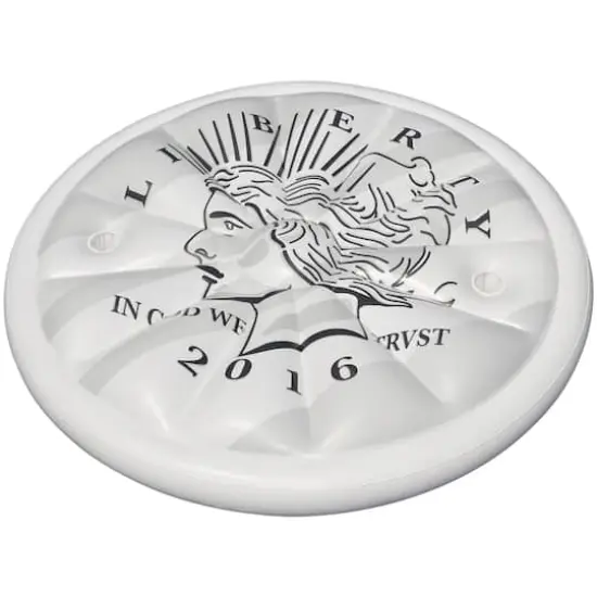 60" White & Black Inflatable Swimming Pool Floating Raft {1}