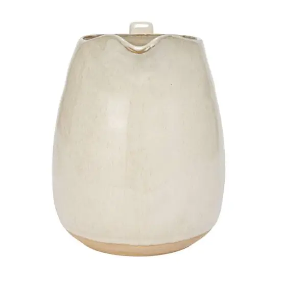Hello Honey&reg; 64oz. Cream Speckled Reactive Glaze Stoneware Pitcher {7}