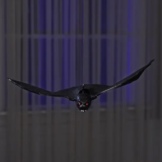 11.5" LED Black Animated Fly-Around Bat by Ashland&reg; {3}