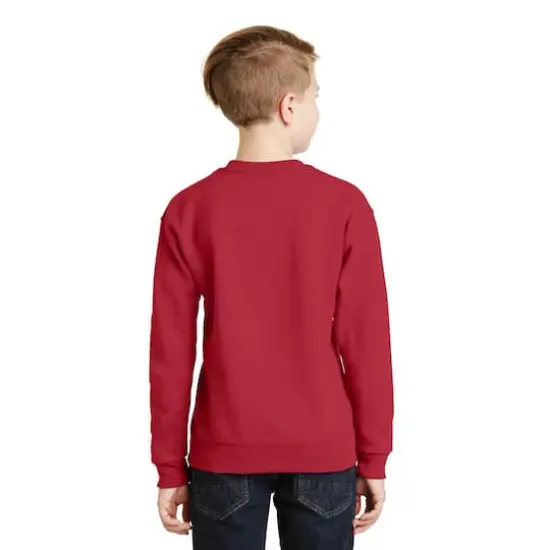 JERZEES&reg; NuBlend&reg; Crewneck Youth Sweatshirt True Red {6}