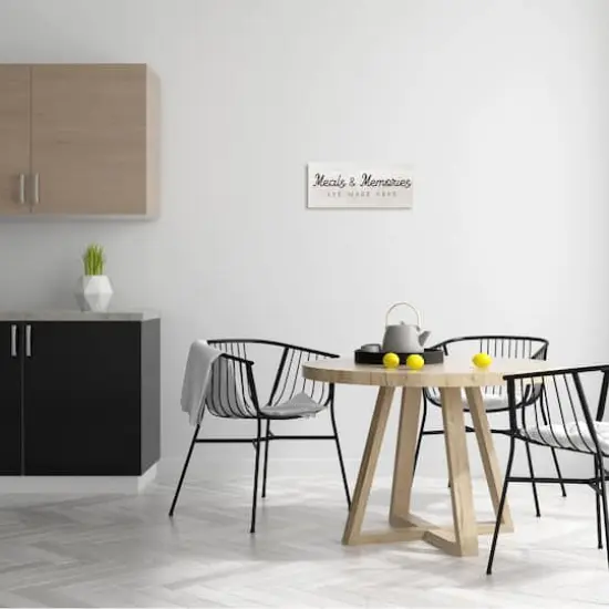 Stupell Industries Meals & Memories Made Here Rustic Kitchen Sign Wood Wall Plaque {3}