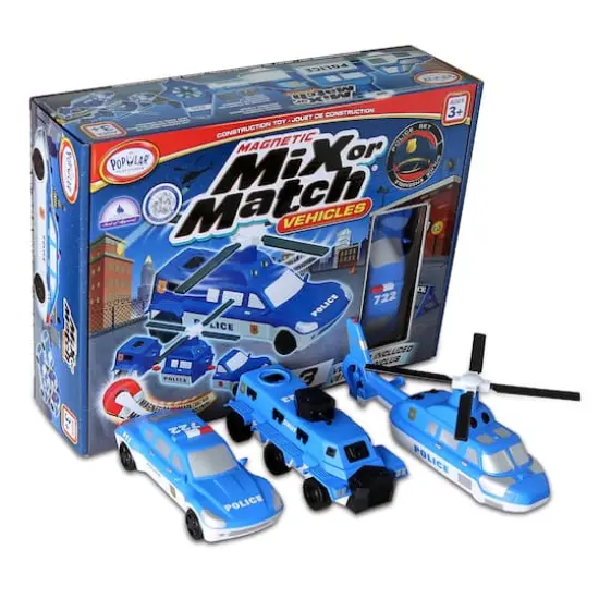 Popular Playthings&reg; Magnetic Mix or Match&reg; Vehicles, Police {1}