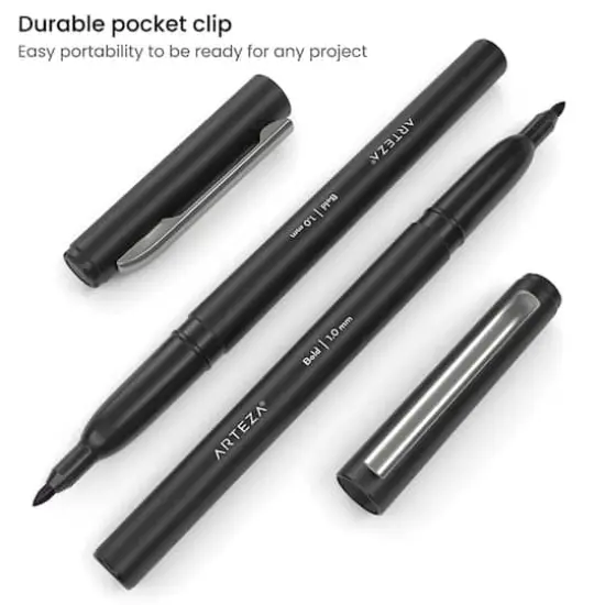 Arteza&reg; Black Bold Tip Classic Felt Pens, 12ct. {6}