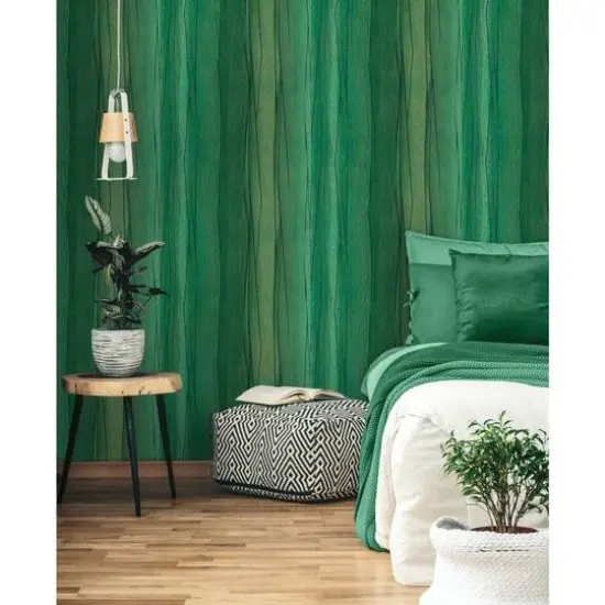 RoomMates Making Waves Peel & Stick Wallpaper Green {7}