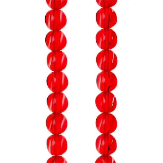 Ruby Cut Glass Round Beads, 10mm by Bead Landing&trade; {1}