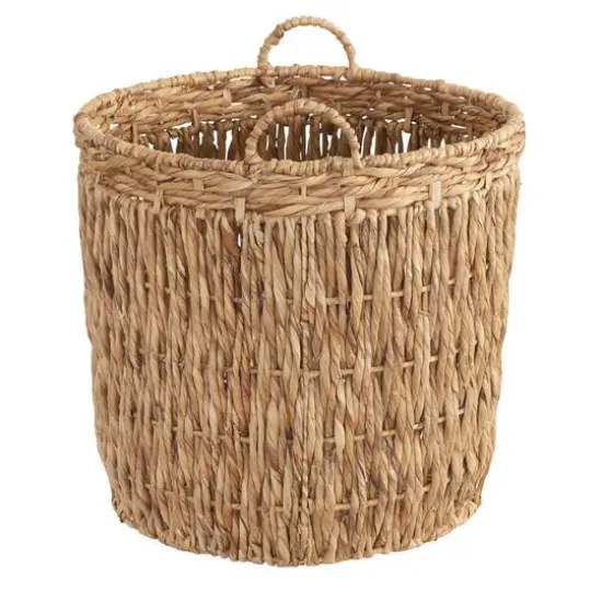 Household Essentials Tall Hyacinth Wicker Floor Basket {6}