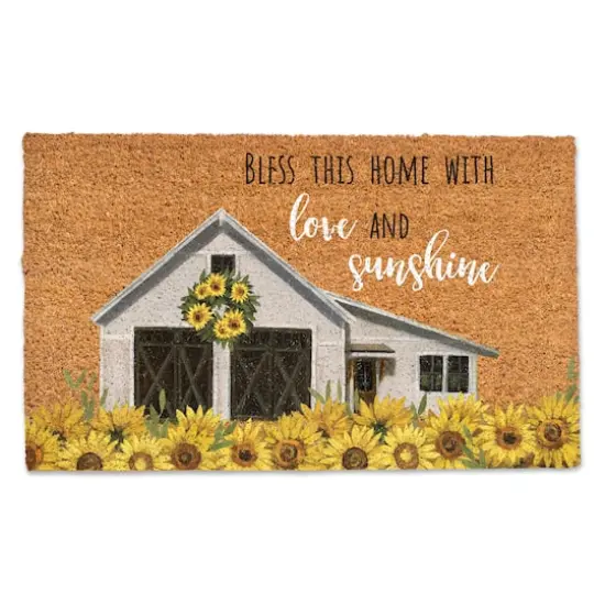 Sunflower House Typography Doormat {1}