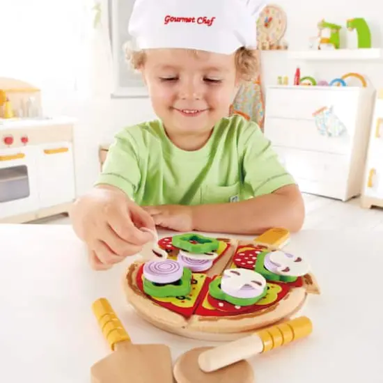 Hape Homemade Pizza Kitchen Food Playset {6}