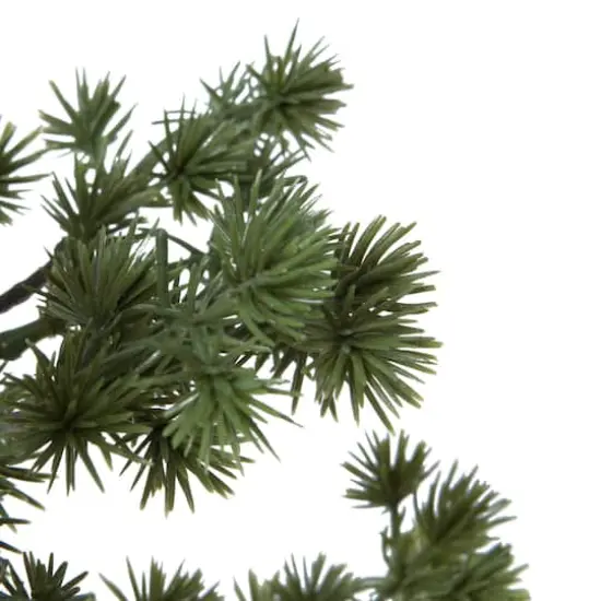 12" Potted Artificial Pine Bonsai Tree {6}