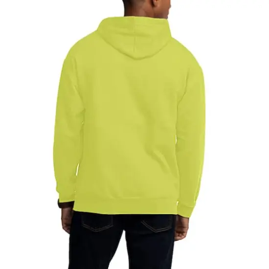 Fruit of the Loom Eversoft Fleece Pullover HoodieSafety Green {6}