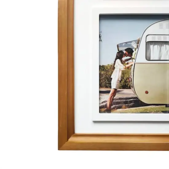 3 Opening Natural Woodgrain Collage Frame with Raised Mat by Studio D&eacute;cor&reg; {3}