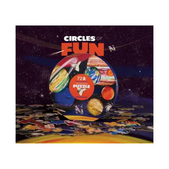 Solar System Round Box Puzzle: 72 Pcs {6}