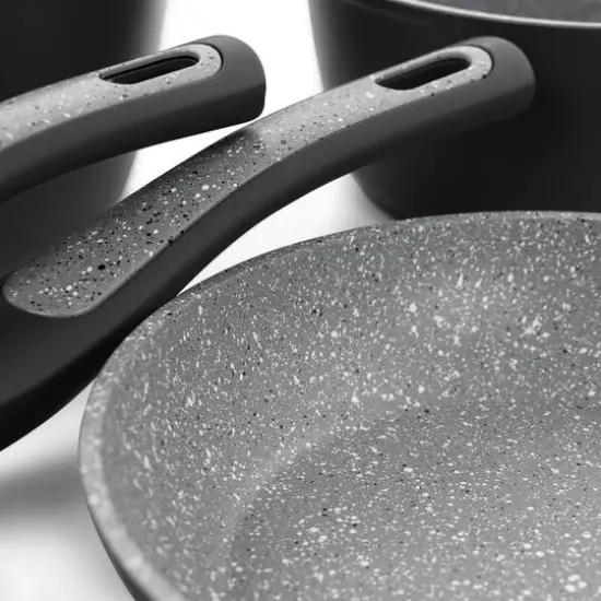 Oster 10-Piece Black and Gray Speckle Nonstick Aluminum Cookware Set {11}