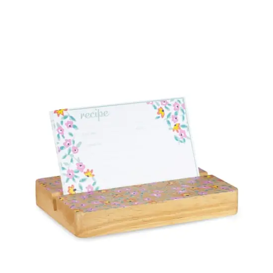 Vera Bradley&reg; Kinda Katherine Ditsy Pink Recipe Holder {1}