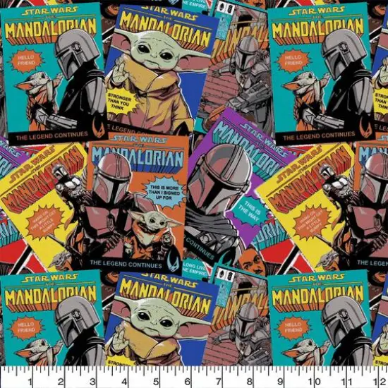 The Mandalorian Comic Posters Precut Cotton Fabric {3}