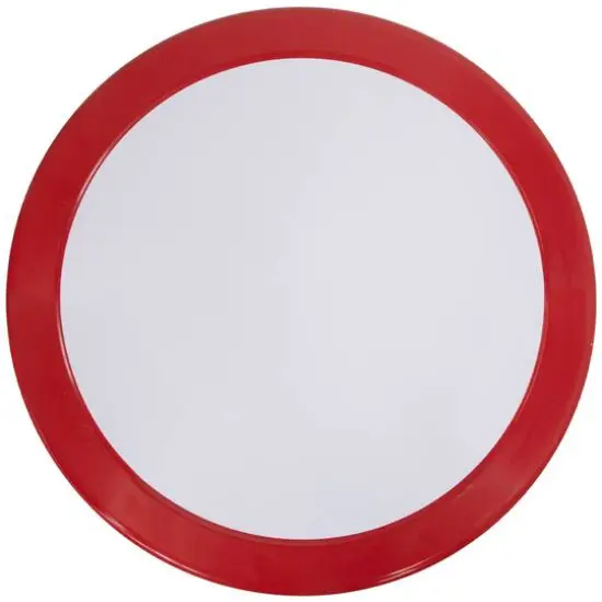 22" Outdoor Retro Tulip Side Table Red/White {4}