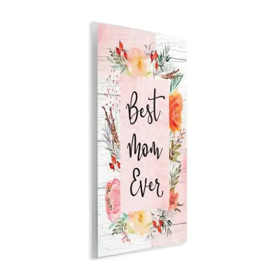 Stupell Industries Best Mom Ever Floral Family Wall Plaque Art {4}