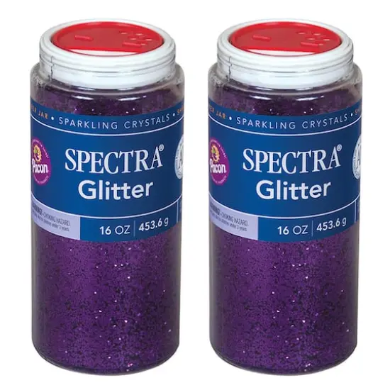 Pacon&reg; Spectra&reg; Glitter Sparkling Crystals, 2ct. Purple {1}