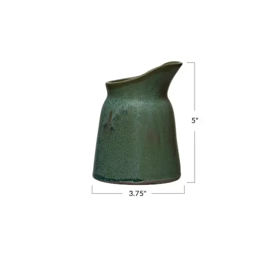 Hello Honey&reg; Matte Green Stoneware Creamer Set, 4ct. {3}