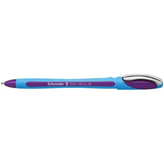Schneider&reg; 1.4mm Slider Memo Ballpoint 10 Pen Set Violet {1}