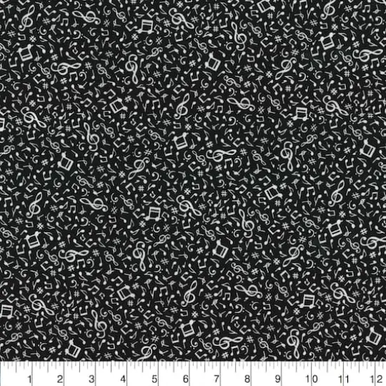 Fabric Traditions Music Notes Cotton Fabric {3}