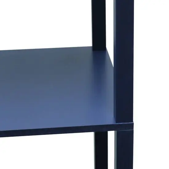 Simple Designs Floor Lamp with 2 USB Charging Ports/1 Outlet Navy {13}