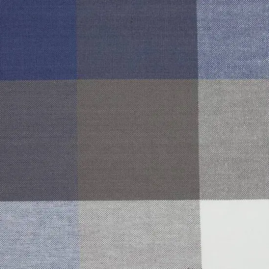 DII&reg; 84" Tri Color Check Tablecloth French Blue {7}