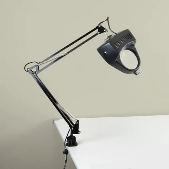 Studio Designs Magnifying Desktop Lamp with Clamp Base {6}