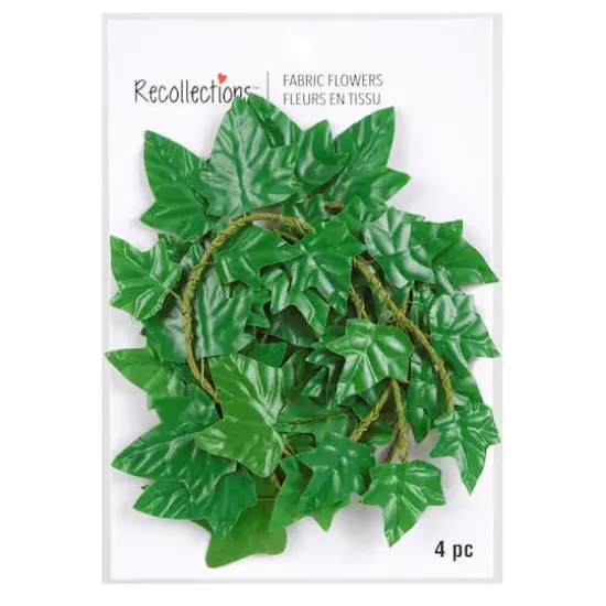 Dark Green Ivy Embellishments by Recollections&trade;, 4ct. {4}