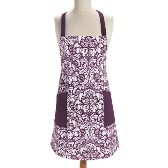 DII&reg; Damask Apron Eggplant {7}