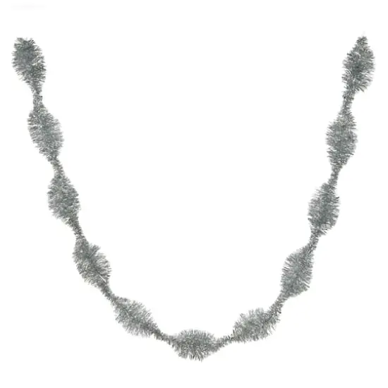 6ft. Silver Wavy Tinsel Garland by Ashland&reg; {1}