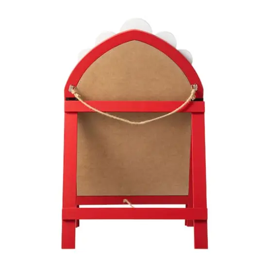 Glitzhome&reg; 2ft. Wooden Peppermint Easel Porch D&eacute;cor {8}