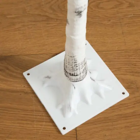 4ft. Pre-Lit White Birch Artificial Christmas Tree, Warm White LED Lights {6}