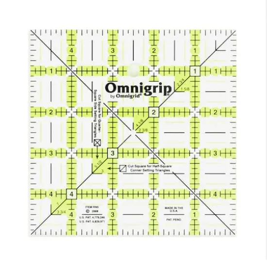 Omnigrip&reg; by Omnigrid&reg; 5" x 5" Non-Slip Square Quilting Ruler {1}