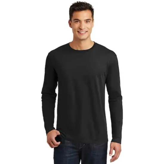District® Perfect Weight® Adult Long Sleeve T-Shirt Jet Black {4}