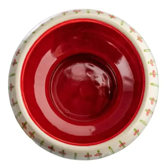 Hello Honey&reg; 7" Modern Hand Painted Multicolor Stoneware Planter with Design {3}