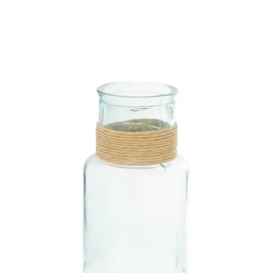 18" Clear Glass Farmhouse Vase {4}