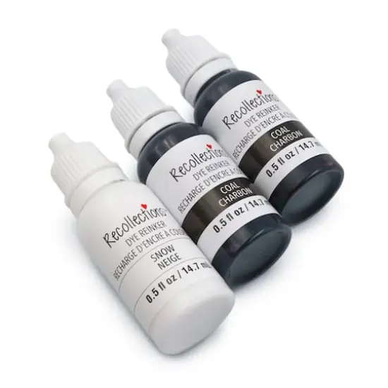 Dye Reinker Set by Recollections&trade; Blacks/White {3}