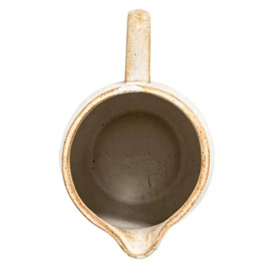 Hello Honey&reg; 2.5qt. Cream Reactive Glaze Stoneware Pitcher {7}