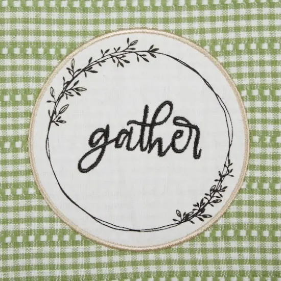 Antique GreenFarm To Table Embellished Dishtowel (Set of 4) {6}