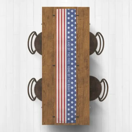 Home Of The Brave Outdoor Table Runner {3}