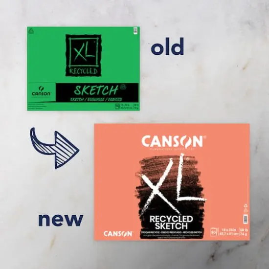 Canson&reg; XL&reg; Recycled Sketch Pad, 18" x 24" {3}