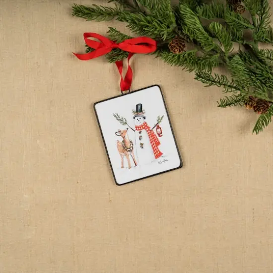 12ct. Snowman & Deer Ornament {4}