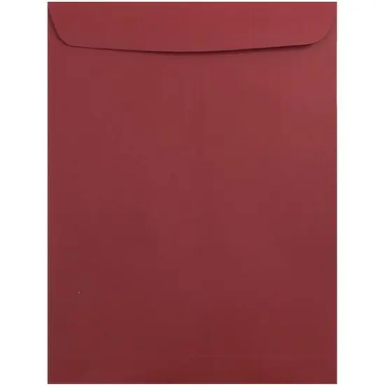 JAM Paper 10" x 13" Dark Red Open End Catalog Premium Envelopes {1}