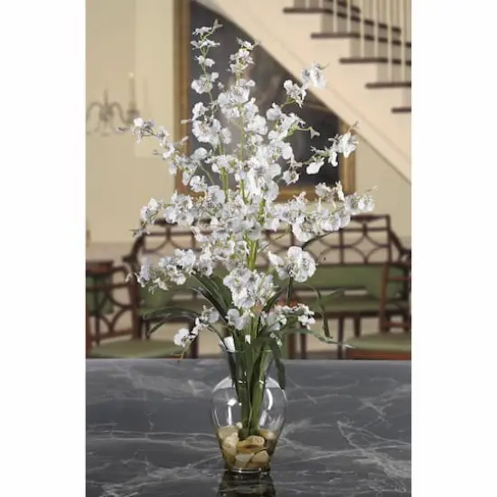 31" Dancing Lady Orchid Flower Arrangement in Glass Vase {3}
