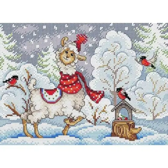 Mp Studia Winter Evening Cross Stitch Kit {1}
