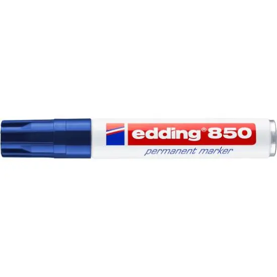 edding&reg; 850 Rectangle Nib Permanent Marker Blue {1}
