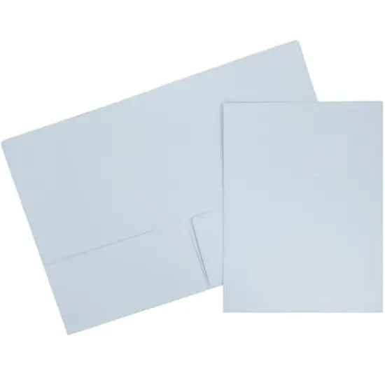 JAM Paper Premium Matte 2-Pocket Folders, 6ct. Baby Blue {1}