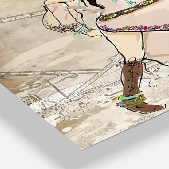 Designart 'Squad Goals Oversized Fashion Multipanel Wall Clock {4}