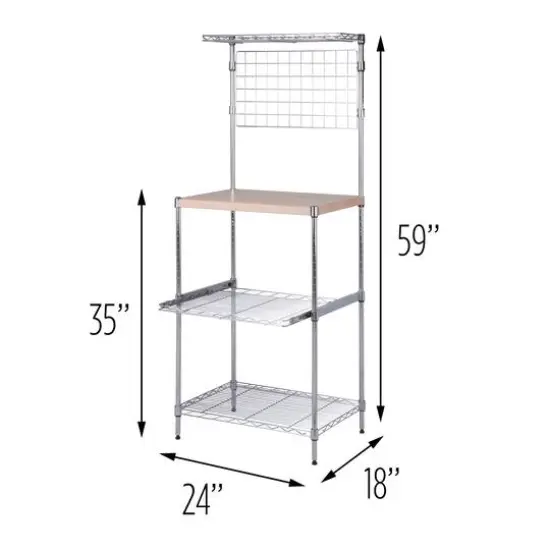 Honey Can Do Microwave Shelving Unit with Shelves {7}